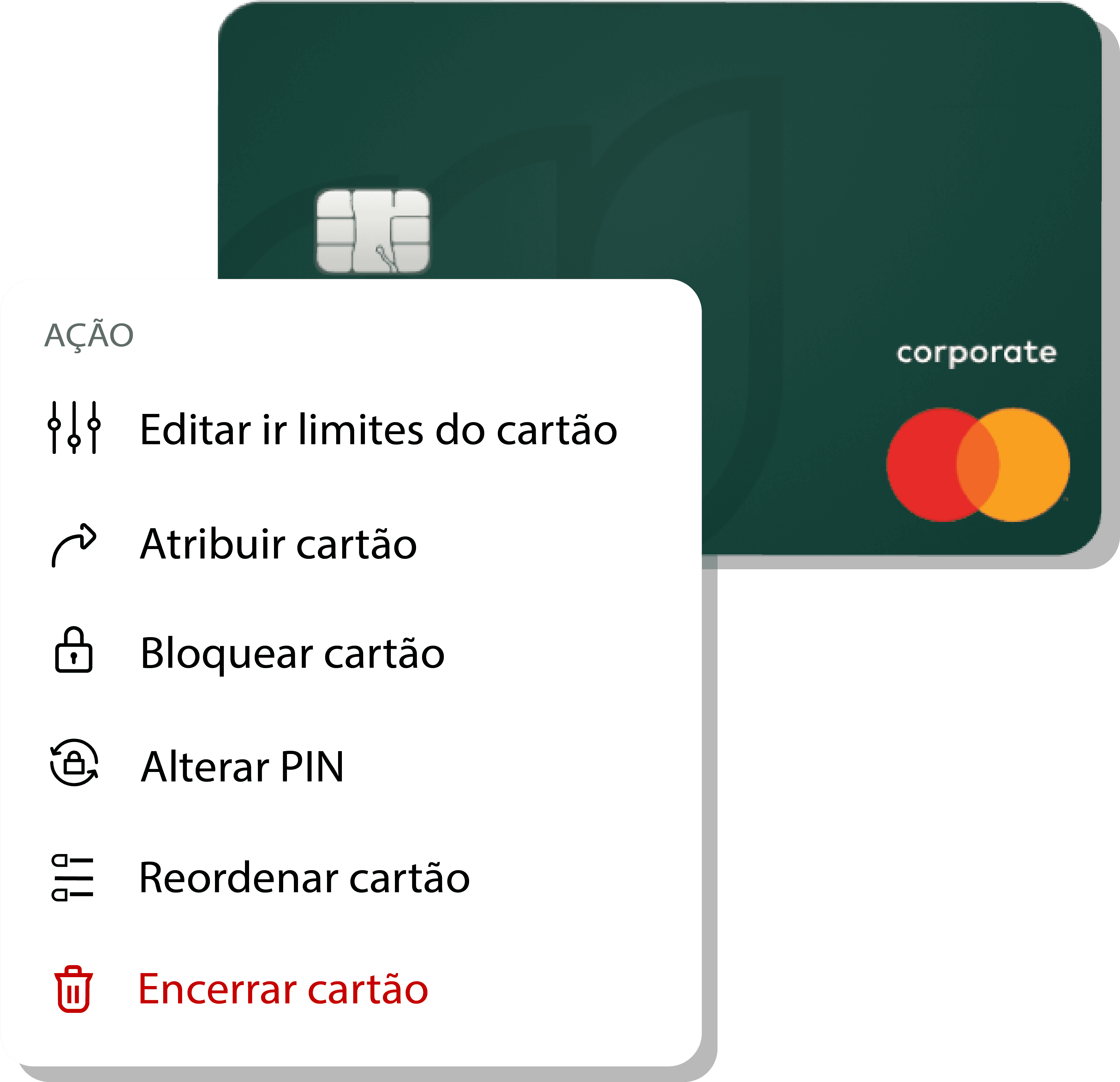 Tela de gestão de despesas